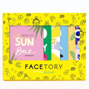 FaceTory 6 Sheet Mask Gift Set | Hydrate, Brighten, Moisturize for Glowing Skin