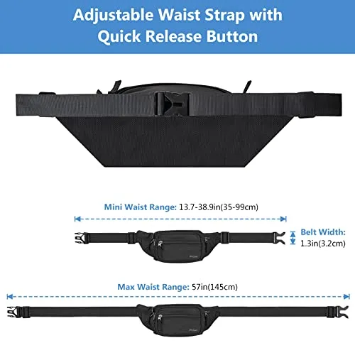 Fanny Pack Waist Packs for Men Women Travel Hiking | ProCase