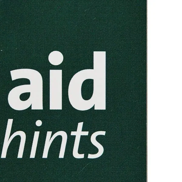 First Aid Handy Hints Booklet