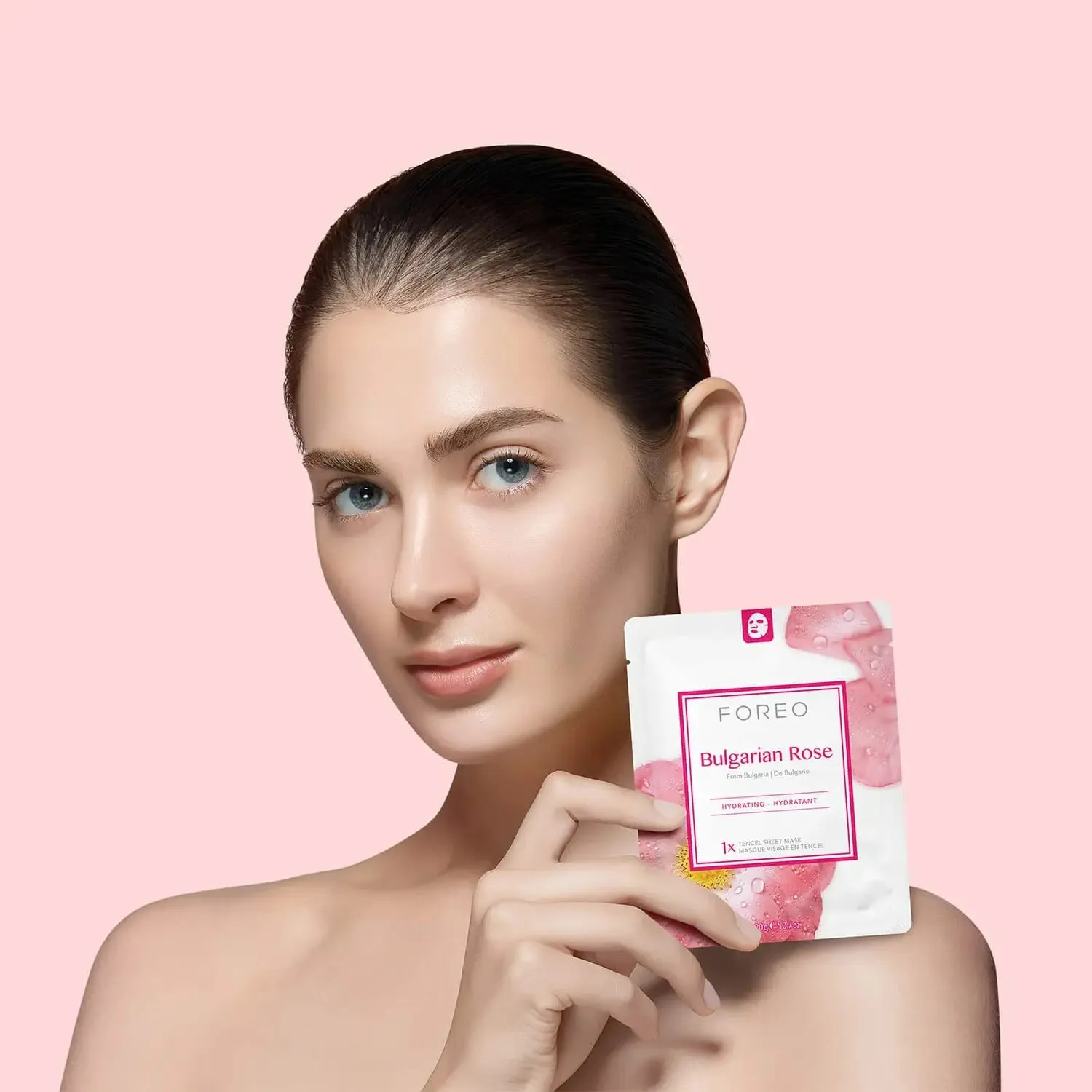 Foreo Farm to Face Bulgarian Rose Moisture-Boosting Sheet Face Mask (3 Pack)