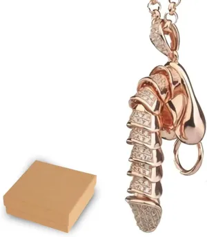 Funny Erectable Pendant - S925 Silver Male Organ Modeling Necklace, Creative Funny Jewelry for Men Women (Rose Gold)