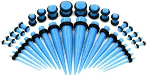 Gauges Ears Plugs Acrylic Ear Gauges Women Men Multicolor Stretching Kit Ear Tunnels, 36PCS, 1.6MM/2MM/2.4MM/3.2MM/4MM/5MM/6MM/8MM/10MM