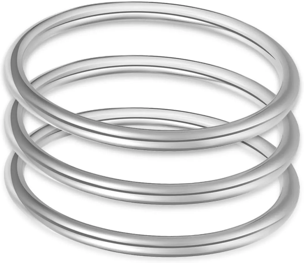 Gold Bangles for Women - 18K Gold Plated Stainless Steel Chunky Stretch Bracelets Stackable Snake Link Chain Flexible Wide Wristband Bracelets.