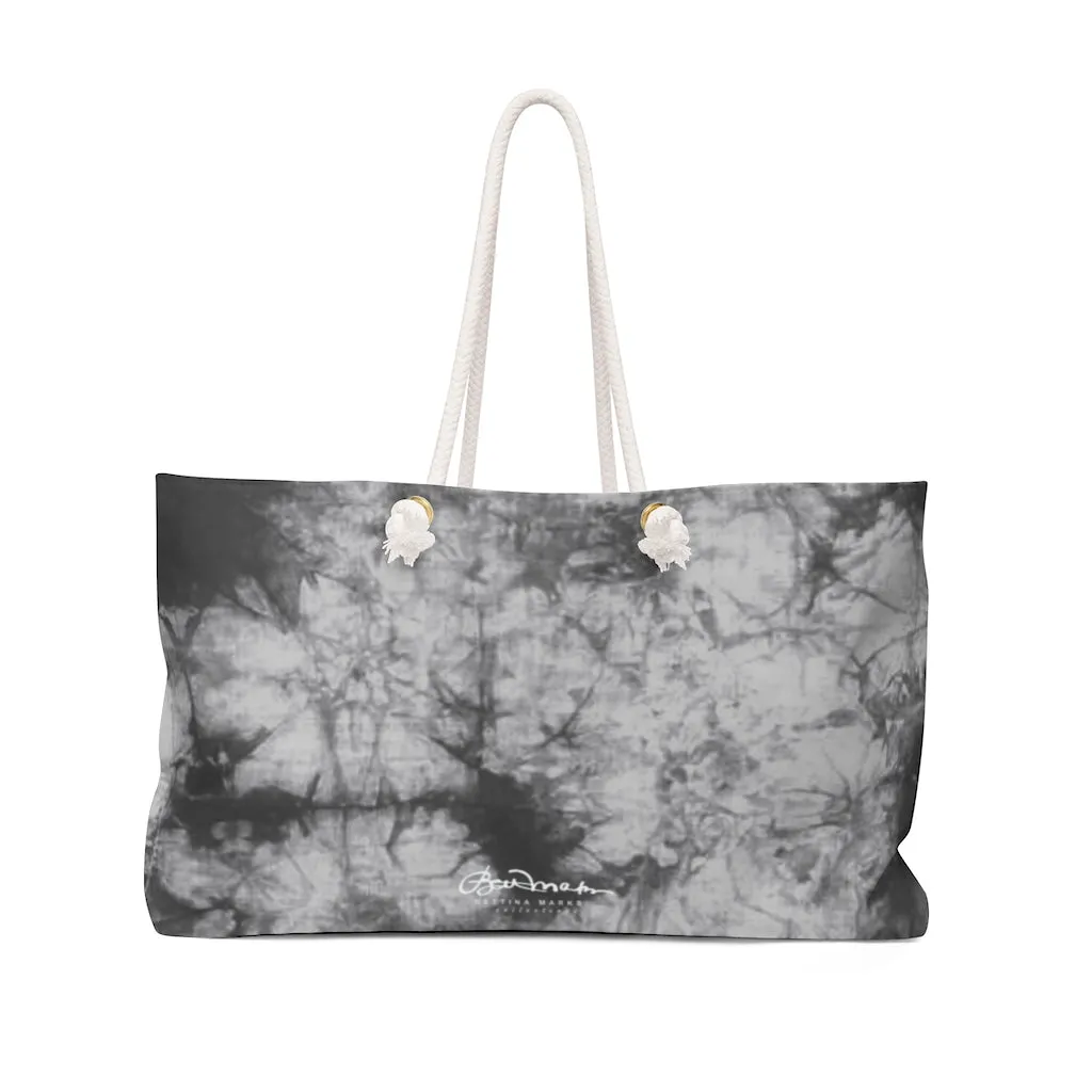 Grey Tie Dye Weekender Bag
