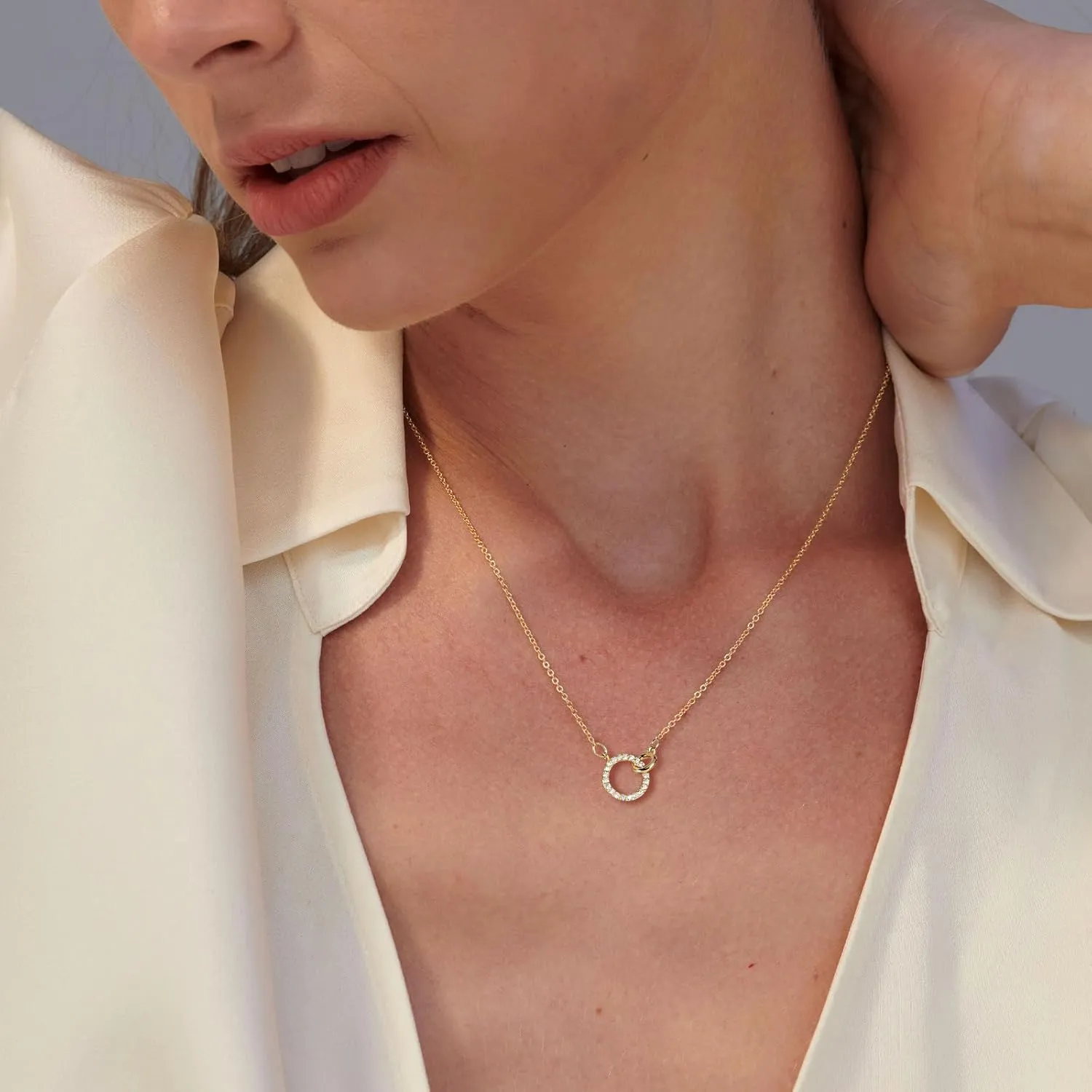 HANLI 14K Gold Plated Necklaces for Women - Dainty Butterfly, Star of David, Moon and Star, Sun, Lotus, Infinity, Hummingbird, Bee Pendant Designs - Elegant Jewelry for Women