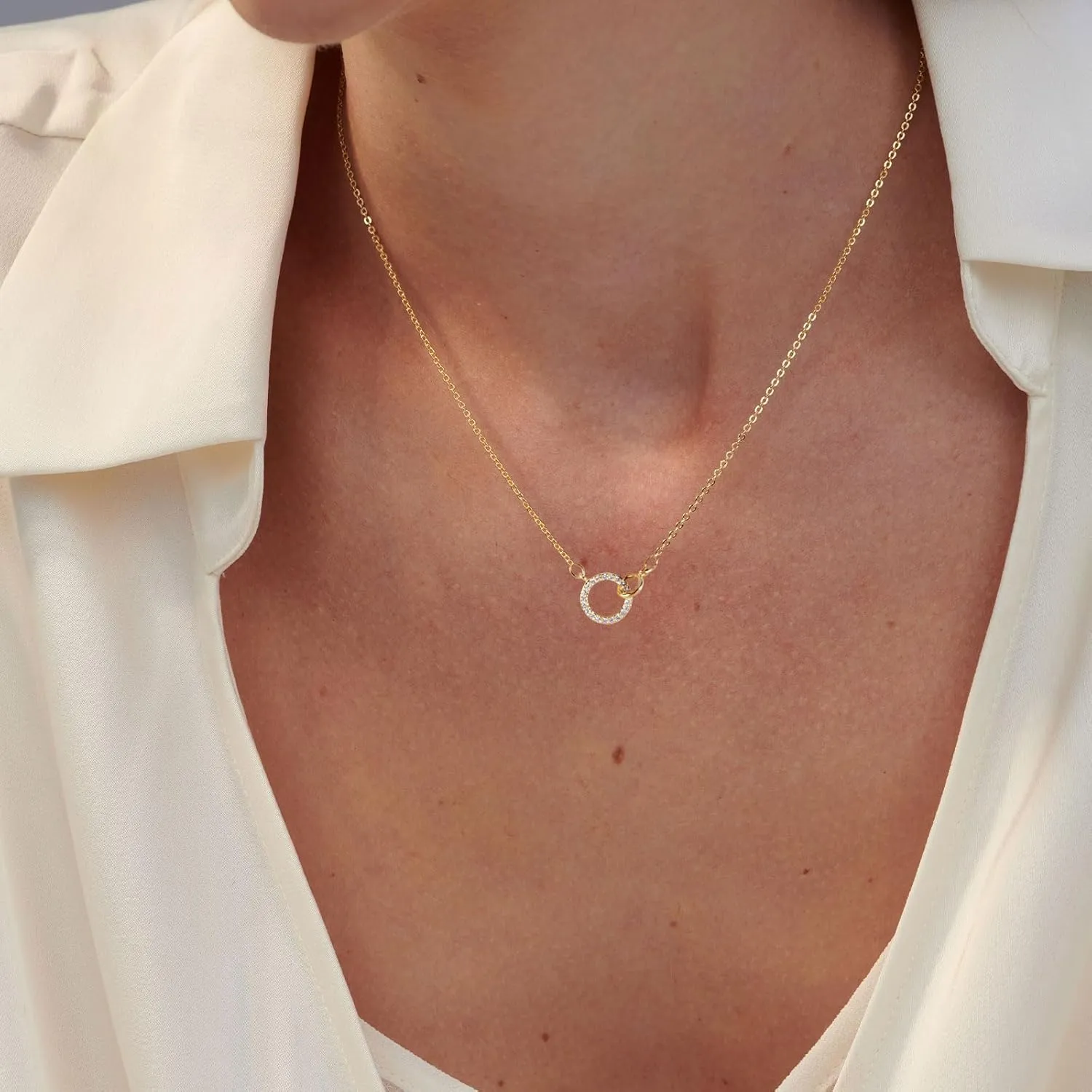 HANLI 14K Gold Plated Necklaces for Women - Dainty Butterfly, Star of David, Moon and Star, Sun, Lotus, Infinity, Hummingbird, Bee Pendant Designs - Elegant Jewelry for Women