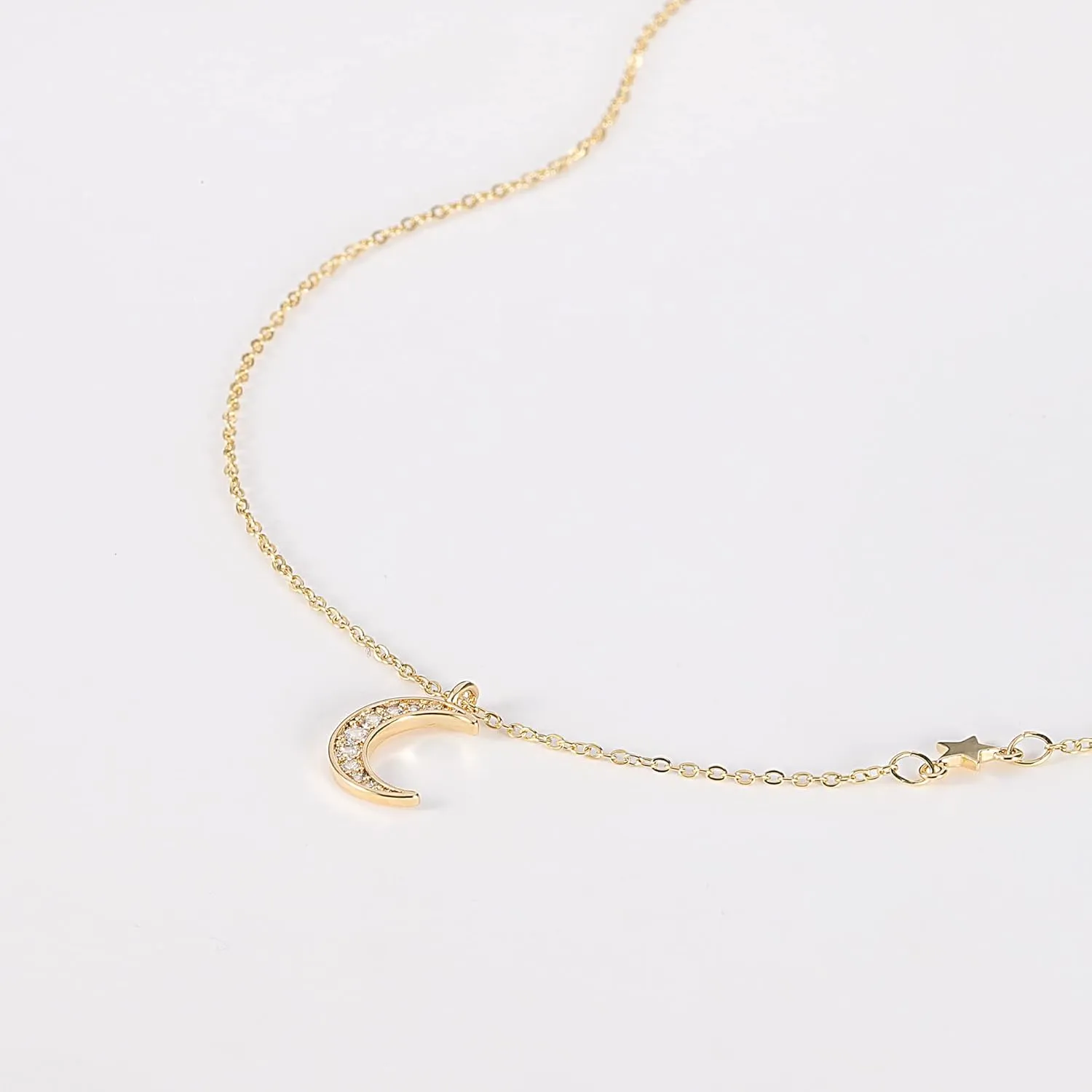 HANLI 14K Gold Plated Necklaces for Women - Dainty Butterfly, Star of David, Moon and Star, Sun, Lotus, Infinity, Hummingbird, Bee Pendant Designs - Elegant Jewelry for Women