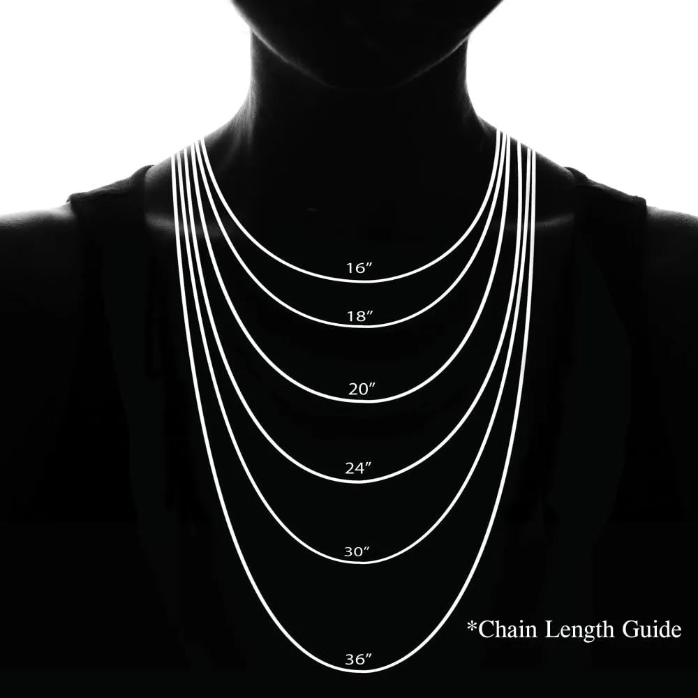 Hoops & Loops 925 Sterling Silver 2mm Bead Station Cable Chain Necklace for Women, 16 18 20 24 30-Inch, Silver, Yellow, Rose Gold