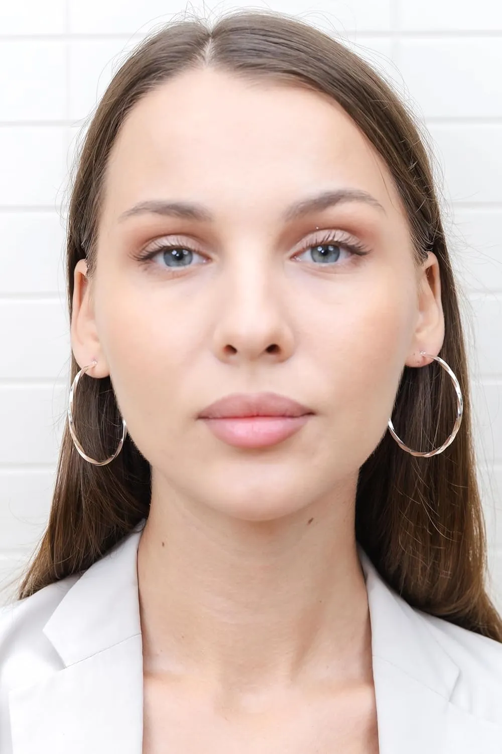 Hoops & Loops 925 Sterling Silver Hoop Earrings for Women, 14K Gold, Rose Gold Plated, Black Twisted Click-Top Round Hoop Earrings for Women, Hypoallergenic, Lightweight, High Polished Twist Design Hoops 15/20/25/30/35/40/50/60mm