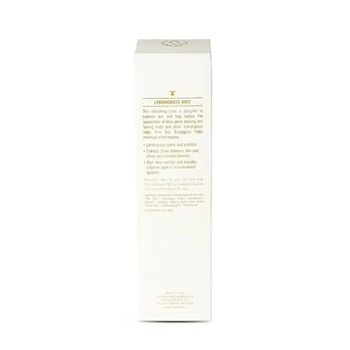 Hylunia Lemongrass Mist - 5.1 fl oz - Colloidal Silver, Aloe Vera and Eucalyptus Essential Oil - Eczema - Acne
