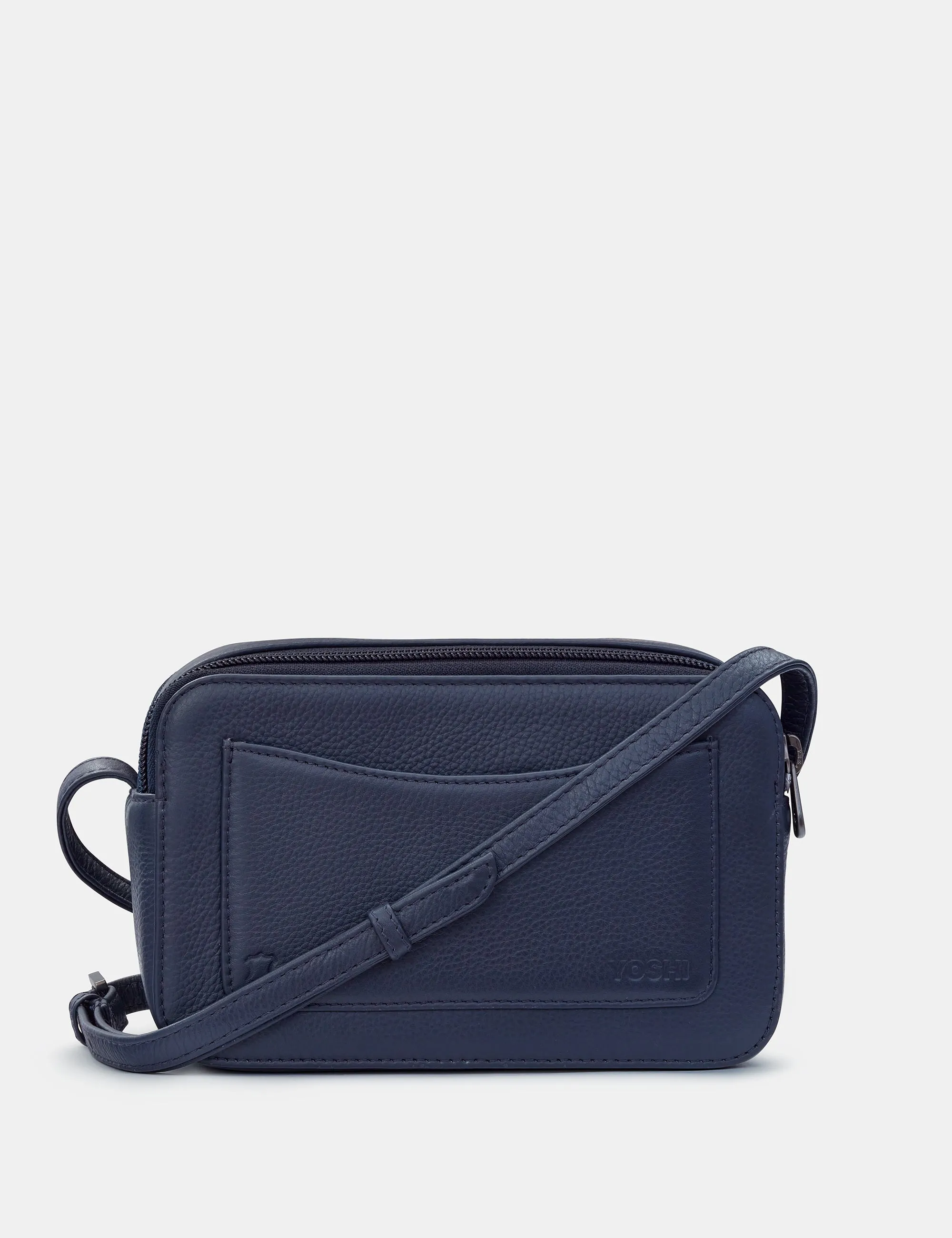 Jane Austen Bookworm Navy Leather Porter Cross Body Bag