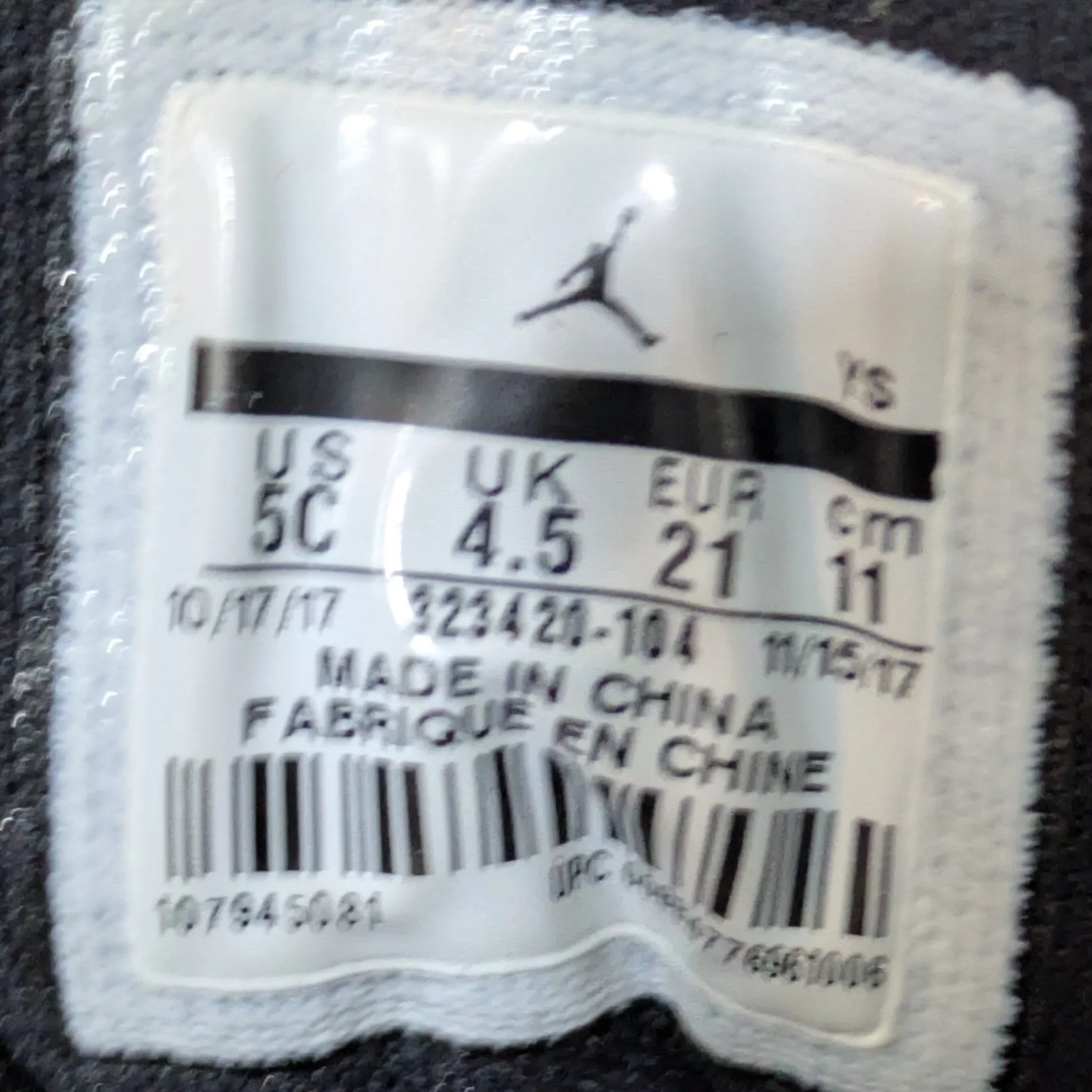 Jordan 6 Rings Big Kids Shoes - Concord (2018) Size UK 4.5 / EU 21 / US 5C