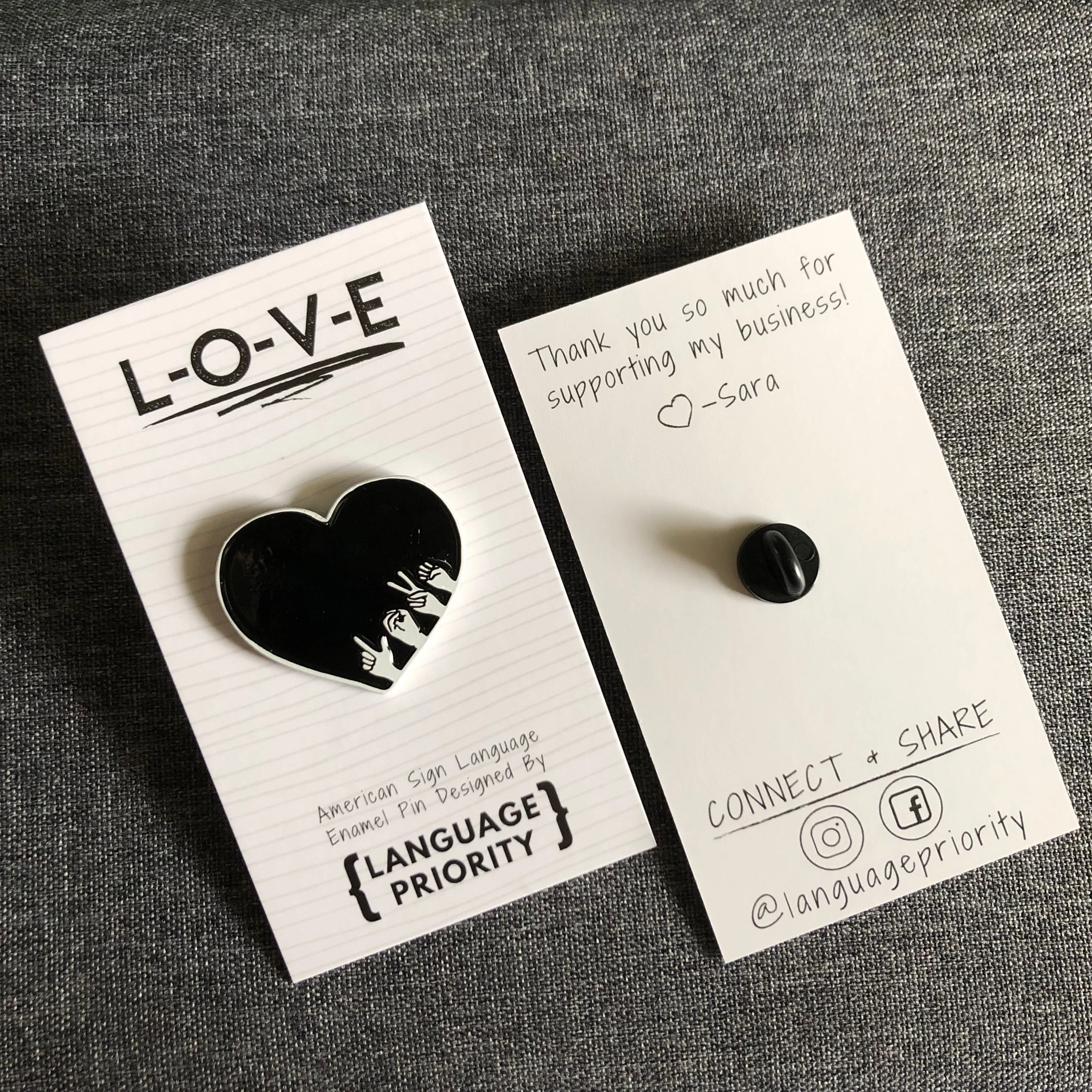 L-O-V-E Enamel Pin