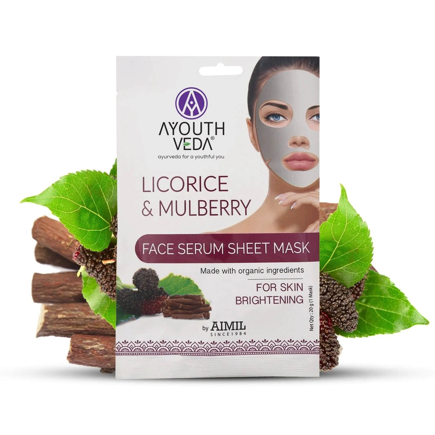 Licorice & Mulberry Face Serum Sheet Mask 20g