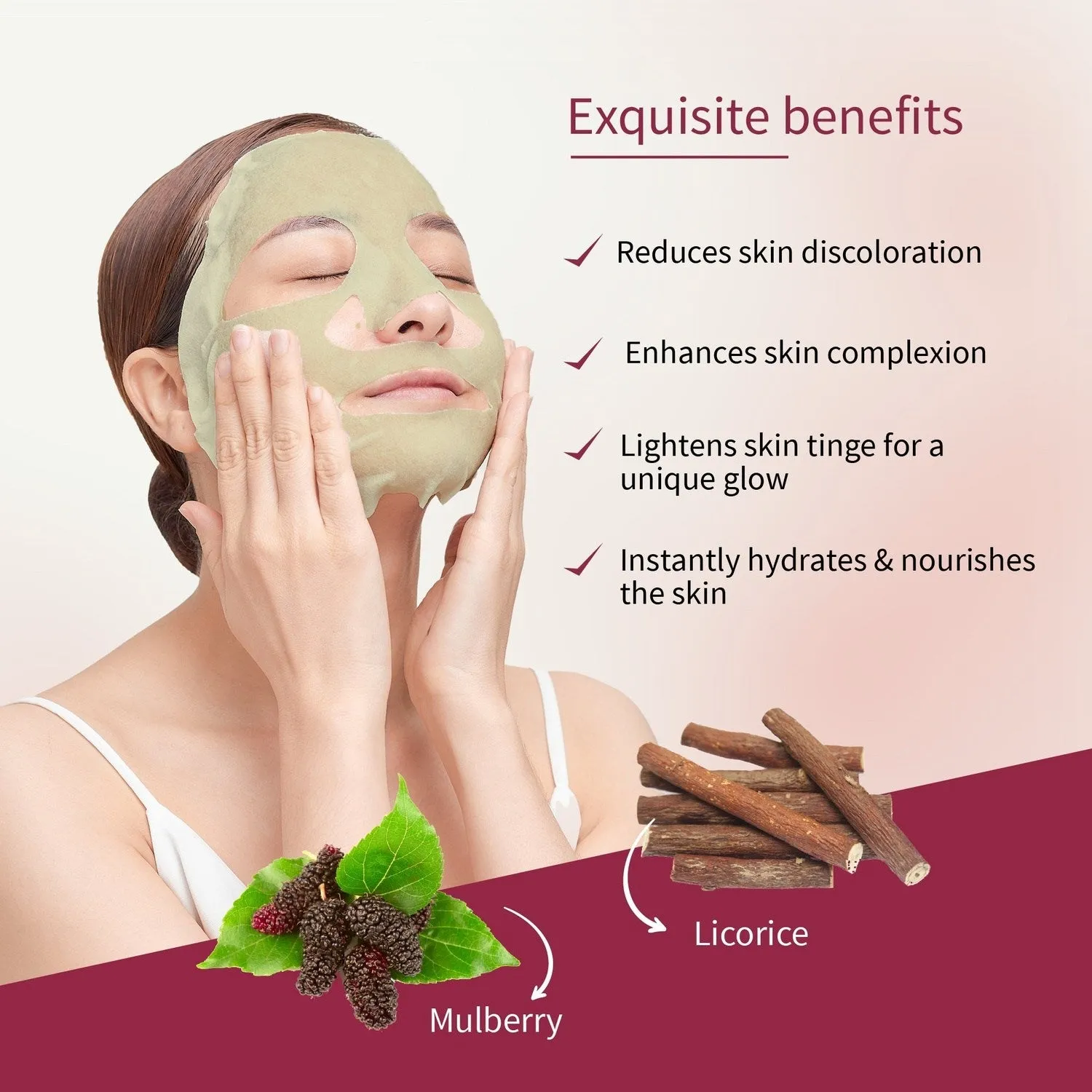Licorice & Mulberry Face Serum Sheet Mask 20g
