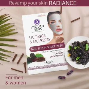 Licorice & Mulberry Face Serum Sheet Mask 20g