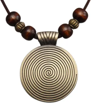 Long Necklace for Women Bohemian Necklaces Long Choker Necklace Handmade Black Leather Necklace Hippie Style Jewelry
