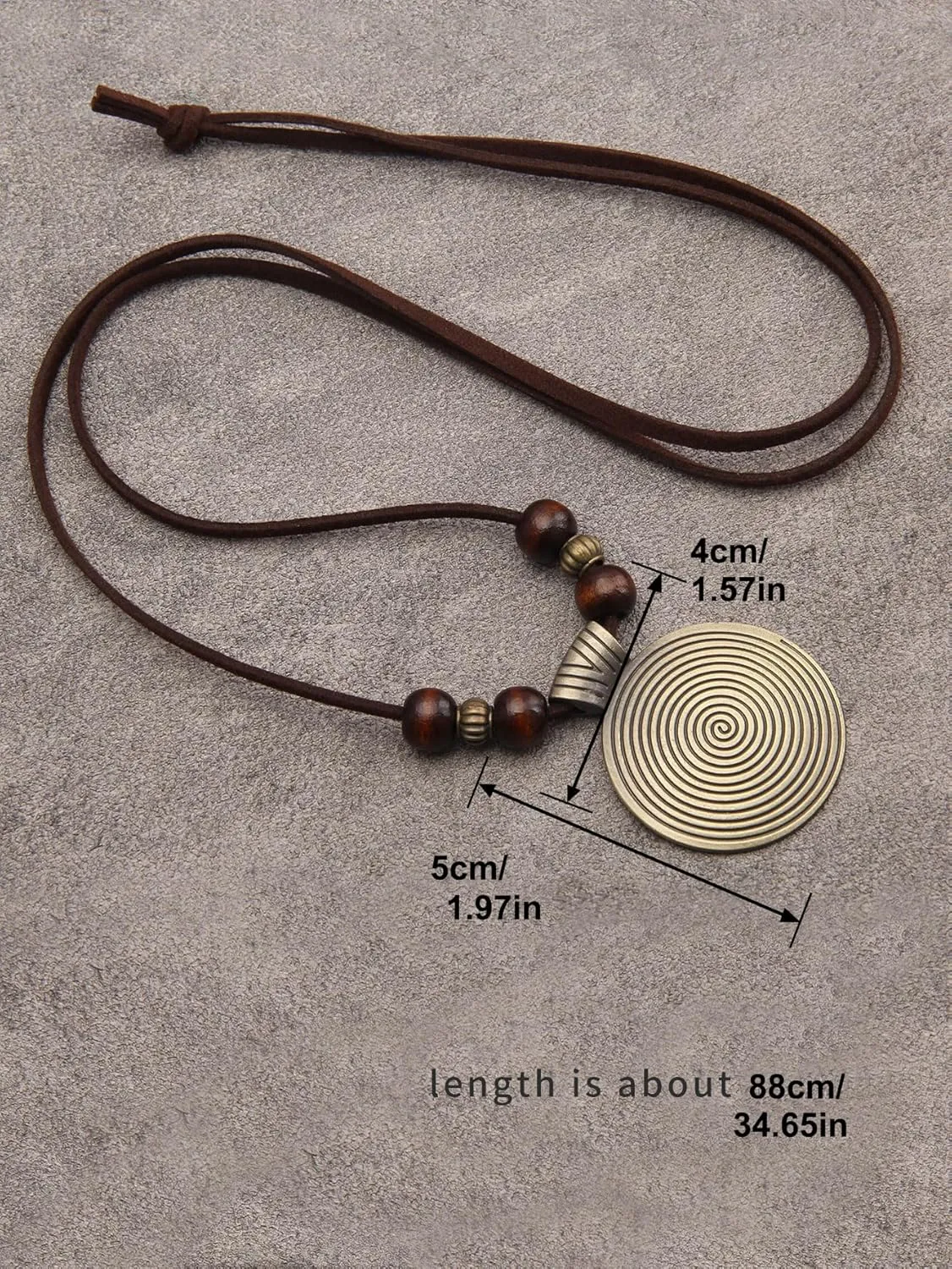 Long Necklace for Women Bohemian Necklaces Long Choker Necklace Handmade Black Leather Necklace Hippie Style Jewelry