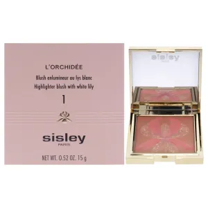 LOrchidee Highlighter Blush With White Lily - 1 Orange by Sisley for Women - 0.52 oz Makeup