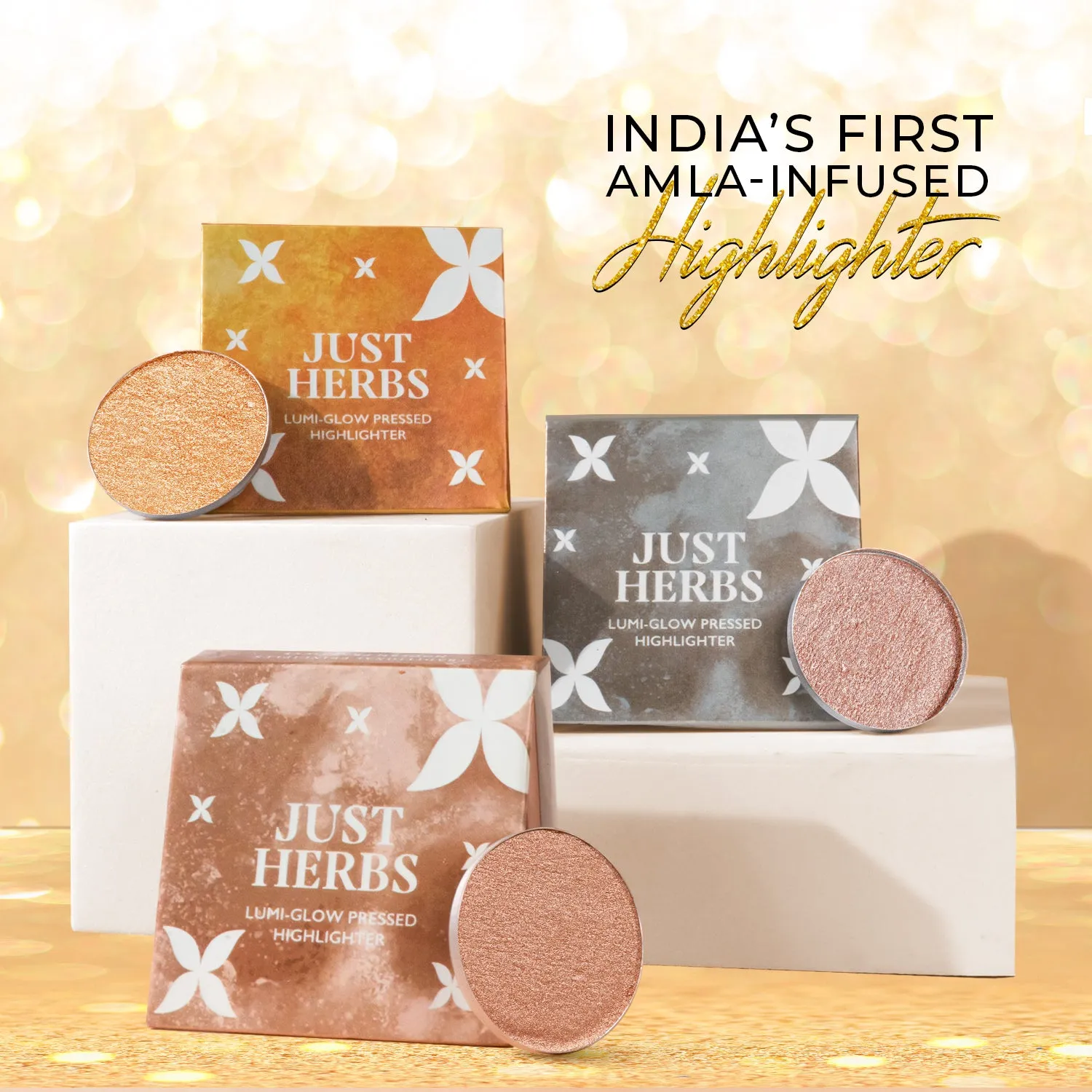 Lumi-glow Pressed Highlighter with Shea Butter and Amla : 3.5 g
