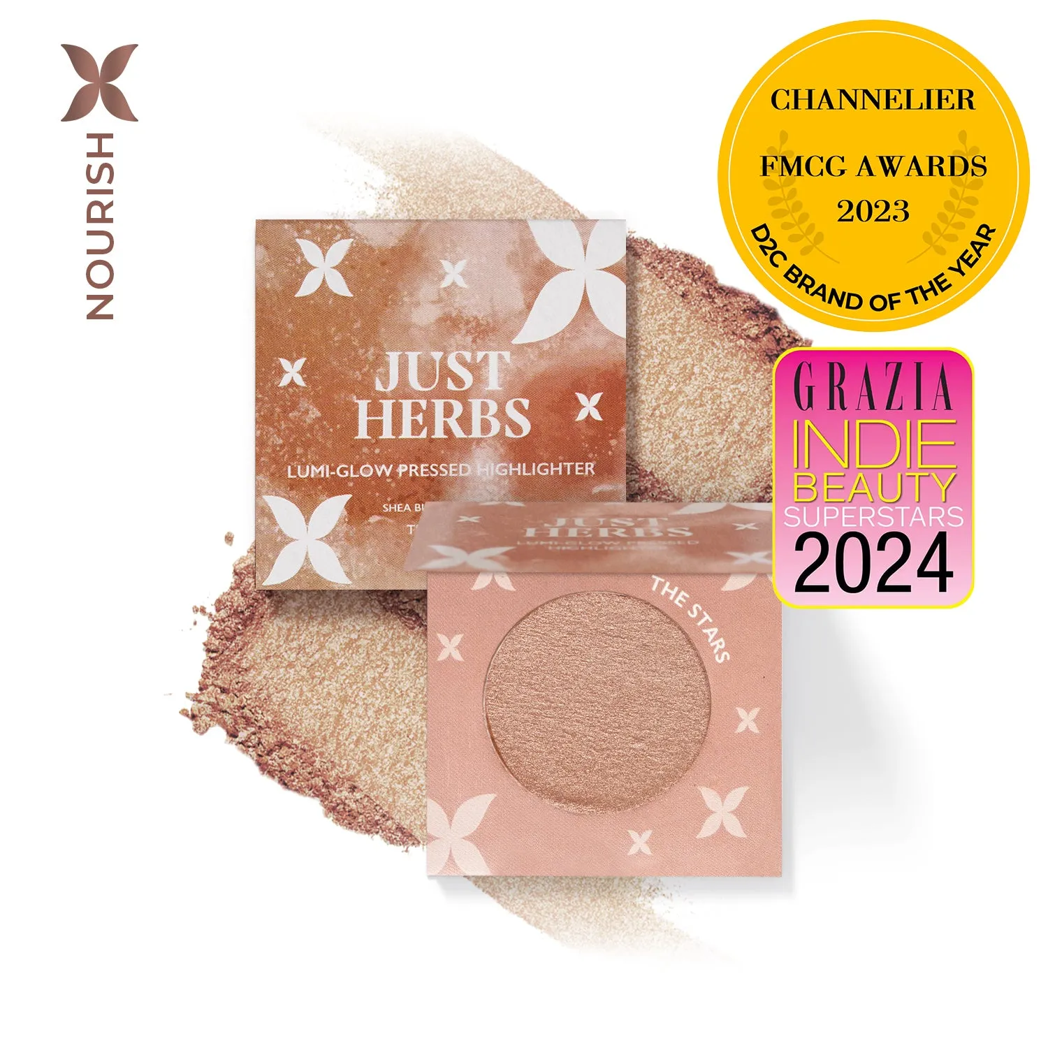 Lumi-glow Pressed Highlighter with Shea Butter and Amla : 3.5 g