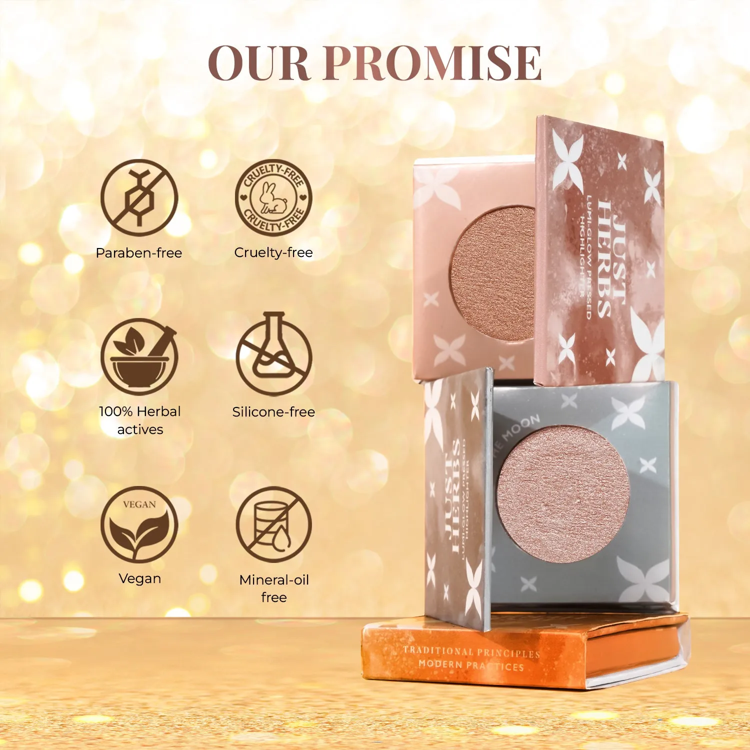 Lumi-glow Pressed Highlighter with Shea Butter and Amla : 3.5 g
