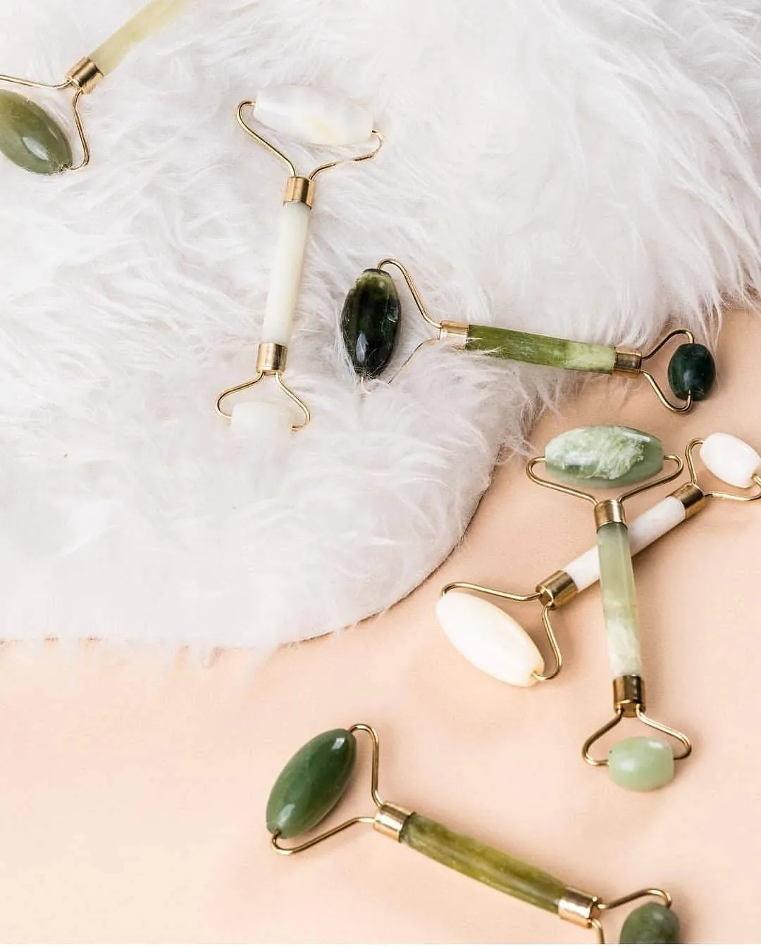 Luna Nectar Jade Roller For Lymphatic Drainage, Depuffying Dark Eye Circles, Natural Facial Contouring and Relaxation of Facial Tension