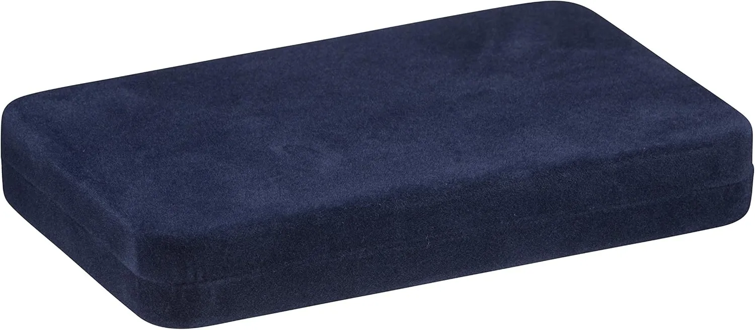 Luxury Velvet Necklace Box - Elegant Chain & Necklace Jewelry Gift Box for Men & Women - Velvet Exterior, Satin Interior, Secure Tab Closure