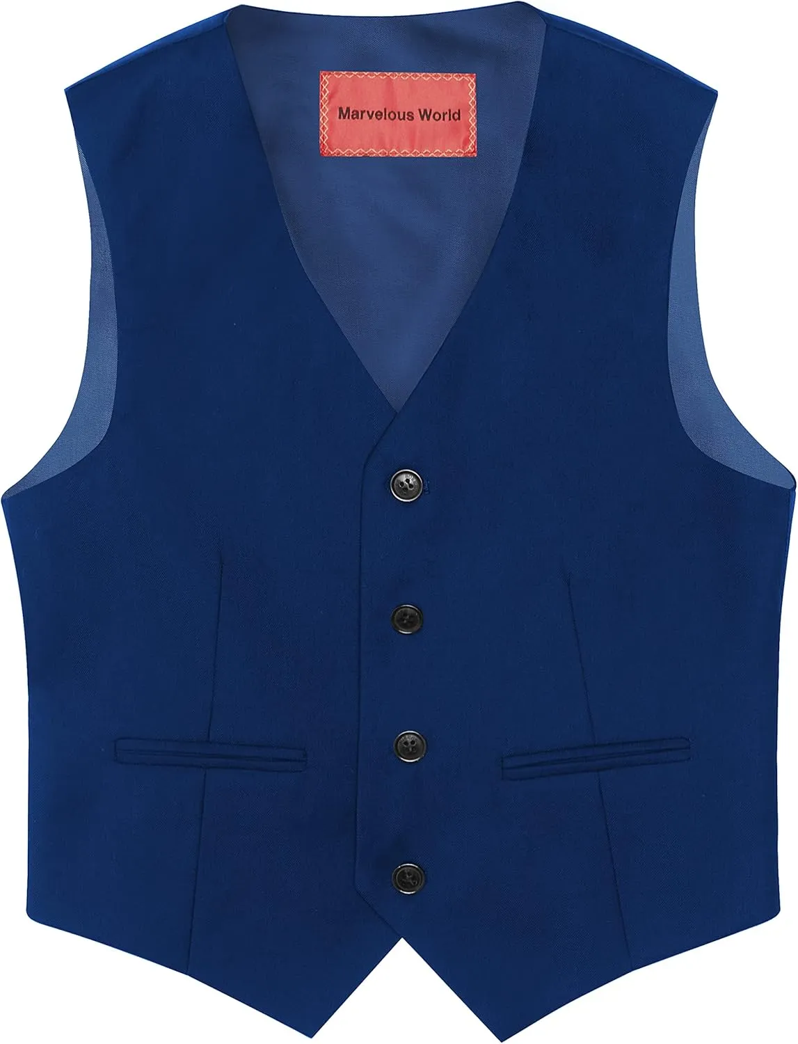 Marvelous World Boys' Formal Slim Fit Suit Set, Adjustable Waist
