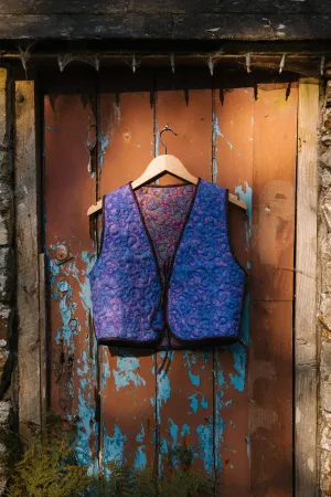 Melissa Silk Reversible Waistcoat L - 076