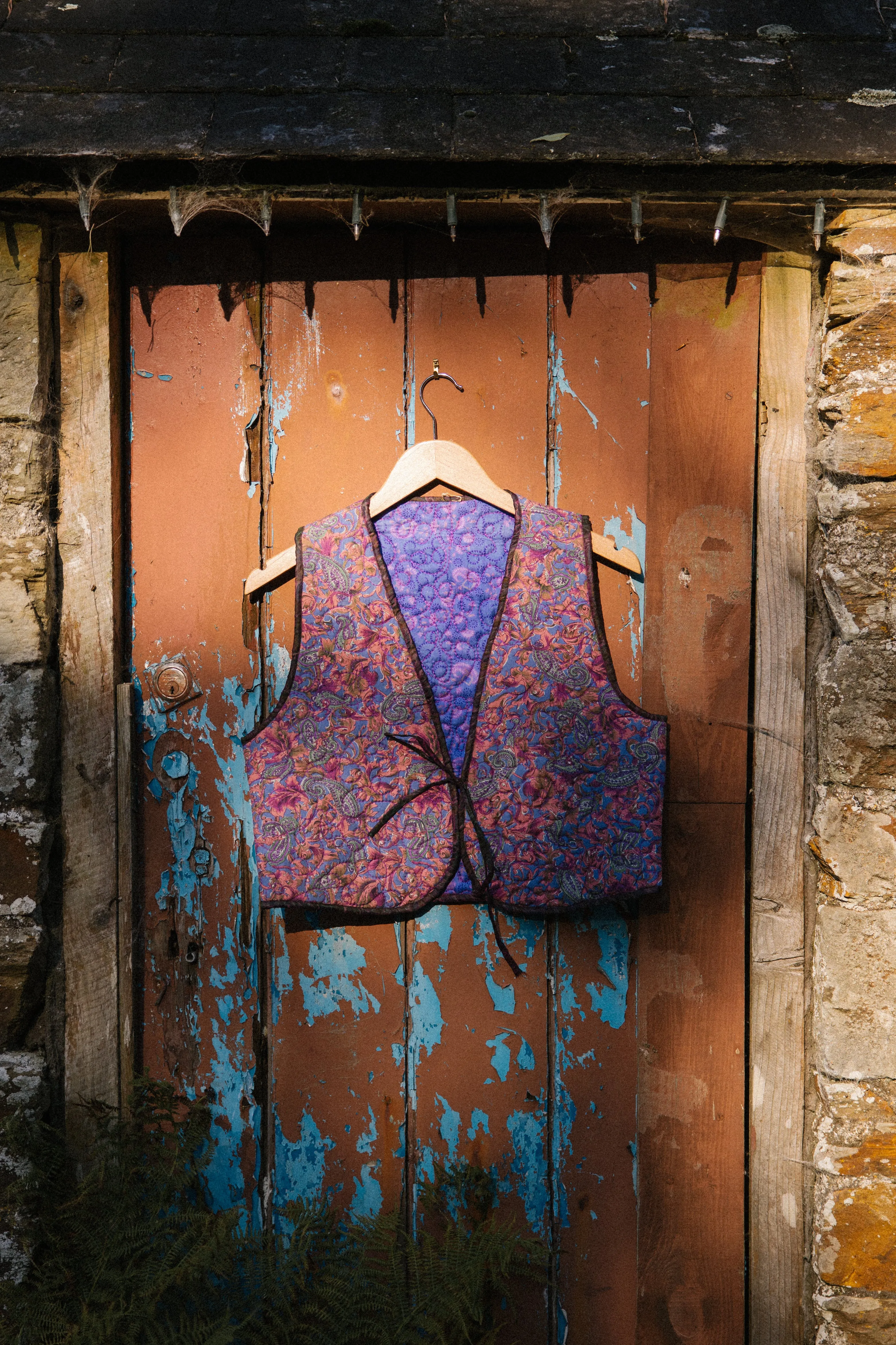 Melissa Silk Reversible Waistcoat L - 076
