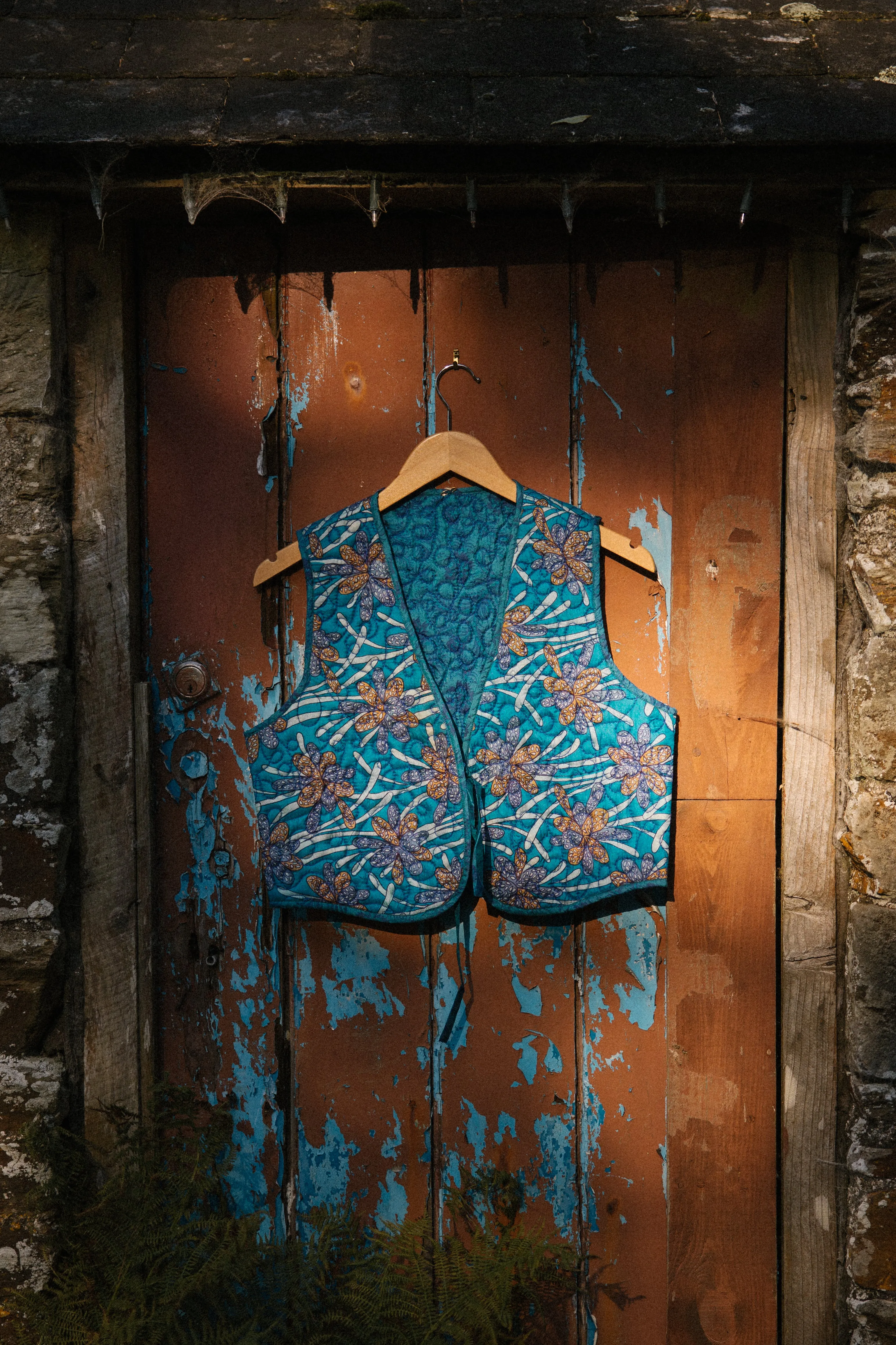 Melissa Silk Reversible Waistcoat L - 078