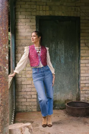 Melissa Silk Reversible Waistcoat