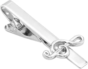Men's Musical Note Shaped Tie Clip, Women's Narrow Tie Clip, Ideal Gift for Dad, Husband, Son, Boyfriend, Nephew
