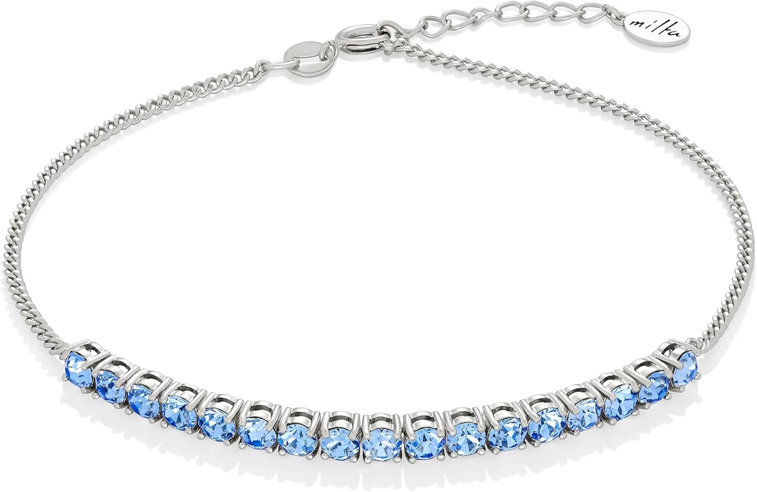 Milla Anklets for Women Waterproof - 14K Gold Plated Anklets and Sterling Silver Plated Ankle Bracelets for Women.