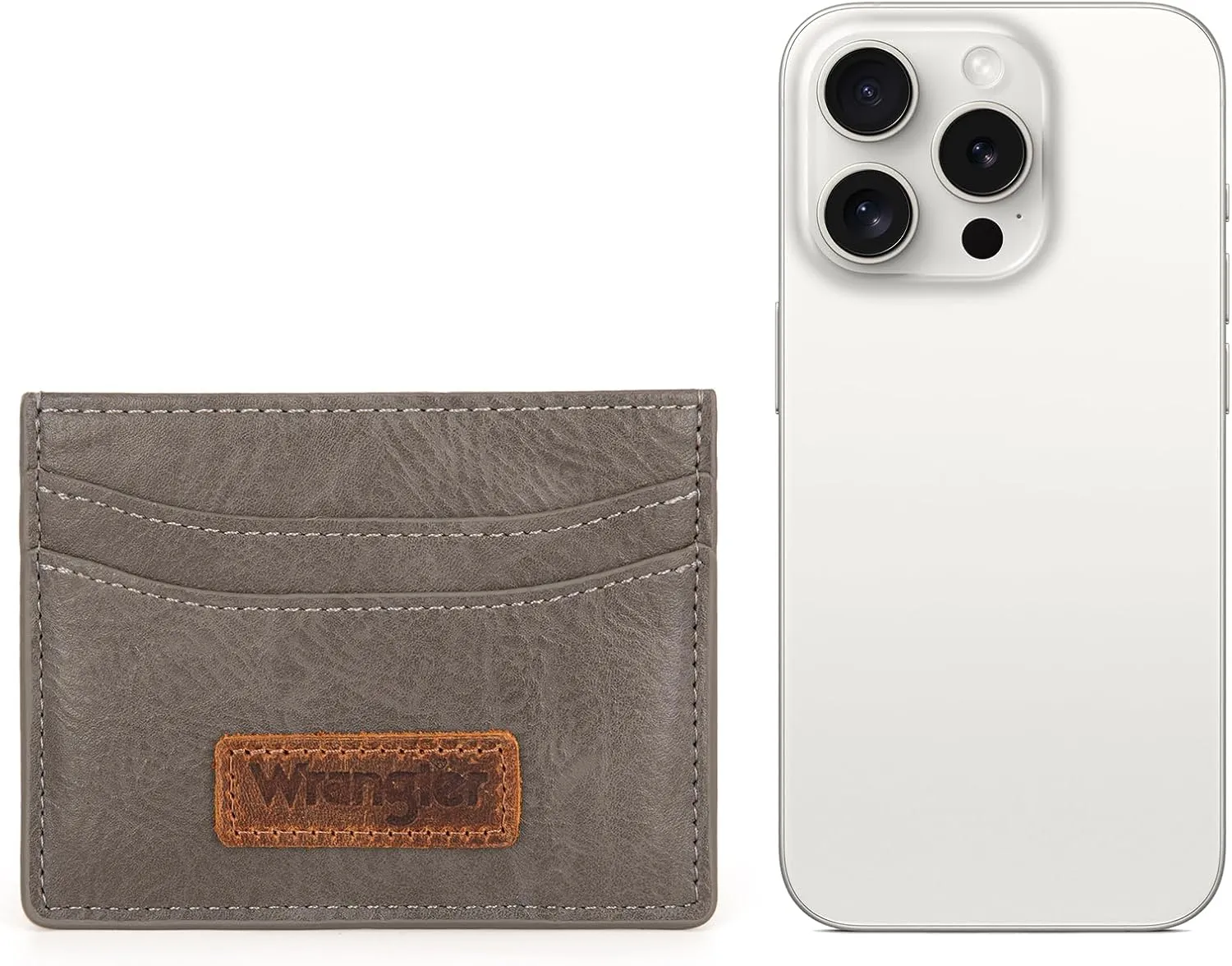 Montana West X Wrangler Slim ID Card Holder for Women Minimalist Credit Card Holder for Women Rfid Blocking Thin Small Wallets for Women