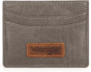 Montana West X Wrangler Slim ID Card Holder for Women Minimalist Credit Card Holder for Women Rfid Blocking Thin Small Wallets for Women