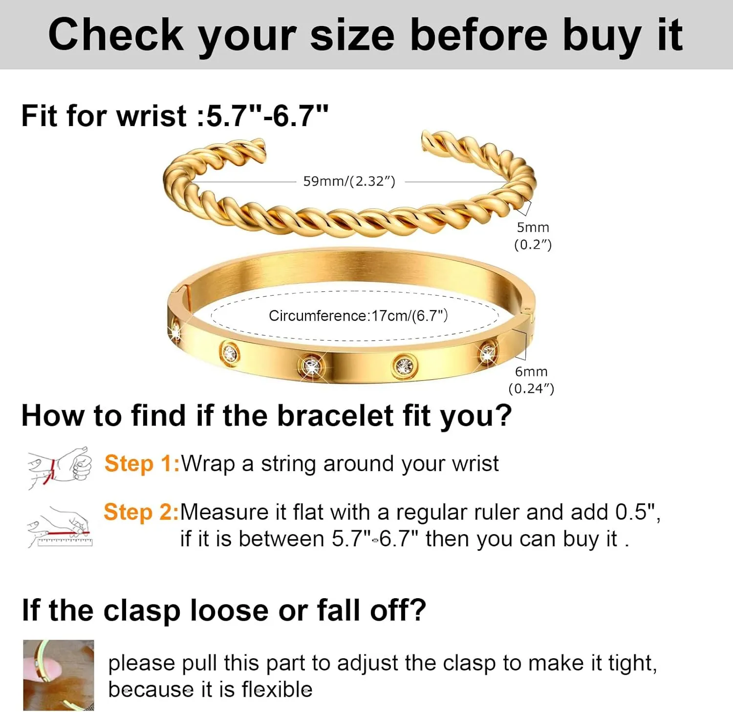 MPRAINBOW Gold Bracelets for Women, 2Pcs 18K Gold Plated Cubic Zirconia Bangle Crystal Friendship Bracelet Jewelry,Wedding Party Christmas Birthday Gifts for Her Girlfriend Sister Daughter