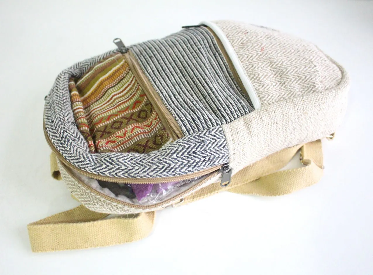 Multipurpose Hemp and Cotton Blended BackPack