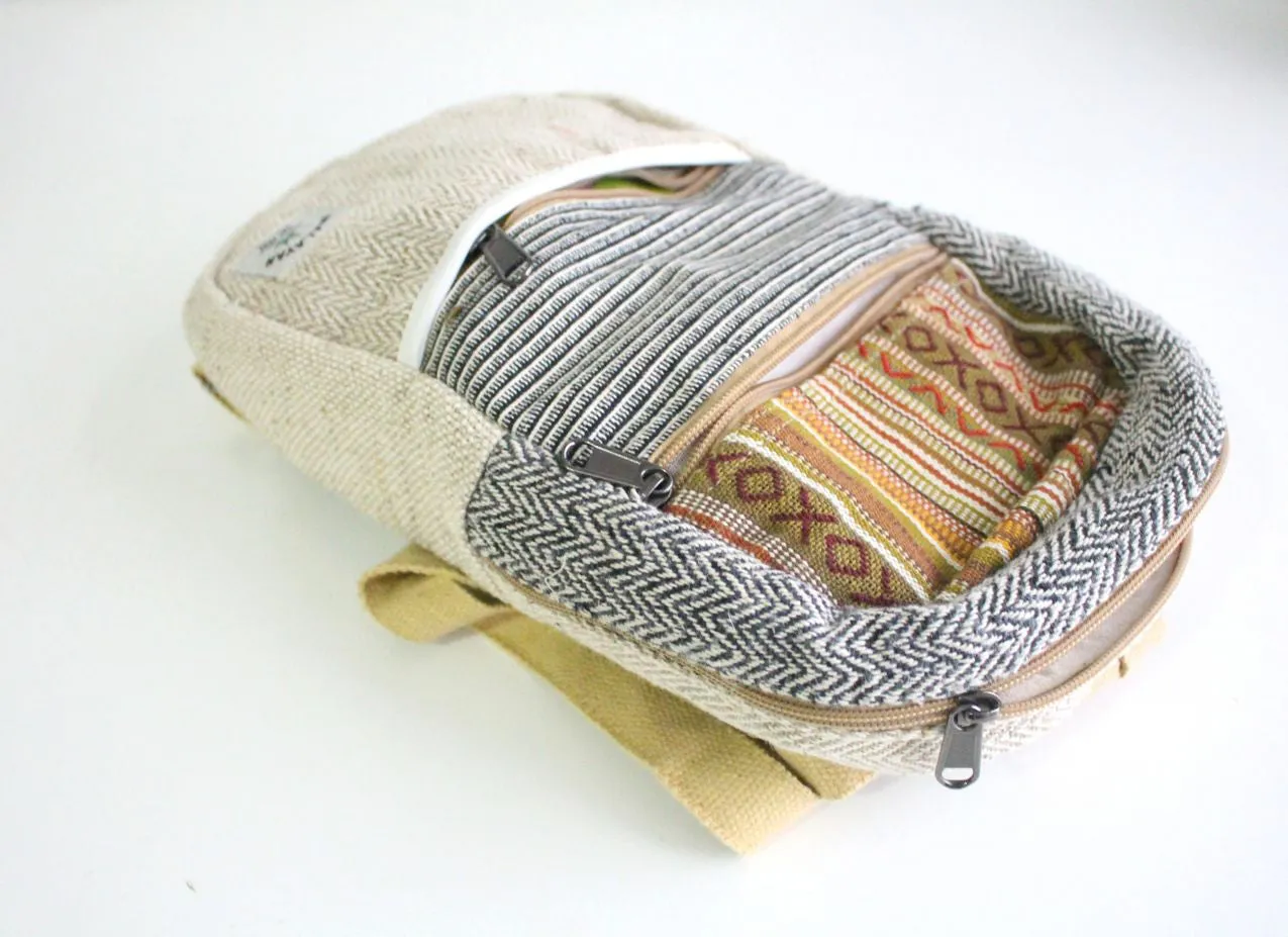 Multipurpose Hemp and Cotton Blended BackPack