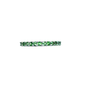 Natural tsavorite Gemstone/Cocktail Rings for Woman/Romantic Designer's Band / 2 mm/Statement Ring green Garnet for Girls (8)