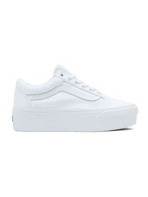 Old Skool Stackform True White Shoes