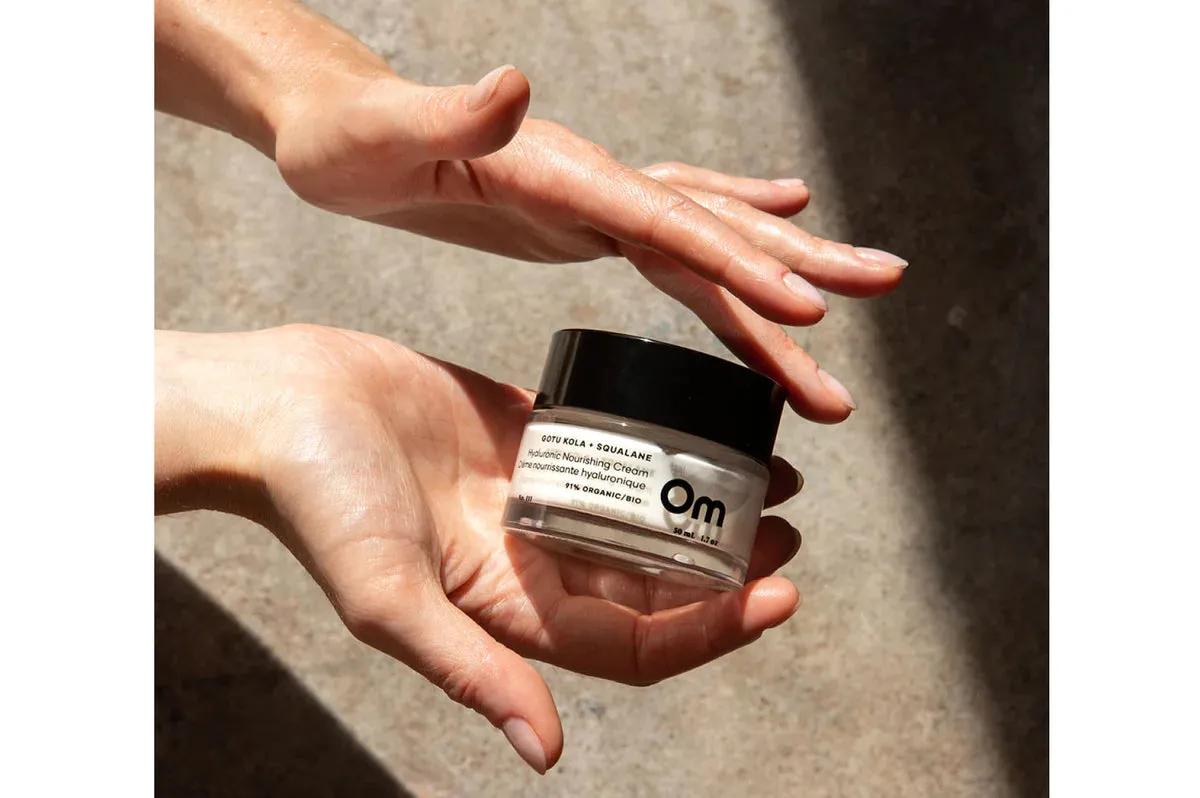 Om Organics | Gotu Kola   Squalane Hyaluronic Nourishing Cream