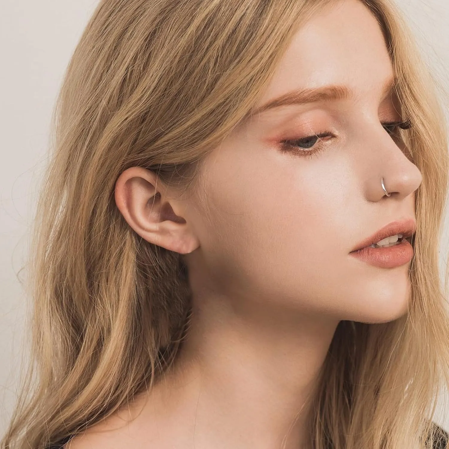 ONESING 20G Double Nose Ring Hoop for Single Piercing - 2-36 Pcs Jewelry for Women