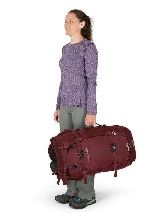 Osprey Womens Fairview Trek Pack 50 - Versatile and Lightweight Hiking Backpack for Travel and Adventure