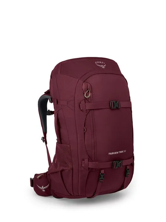 Osprey Womens Fairview Trek Pack 50 - Versatile and Lightweight Hiking Backpack for Travel and Adventure