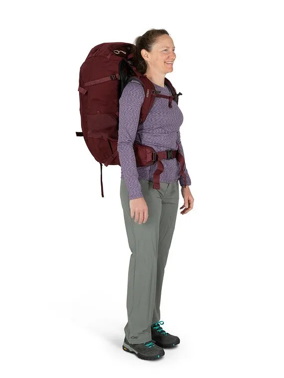 Osprey Womens Fairview Trek Pack 50 - Versatile and Lightweight Hiking Backpack for Travel and Adventure