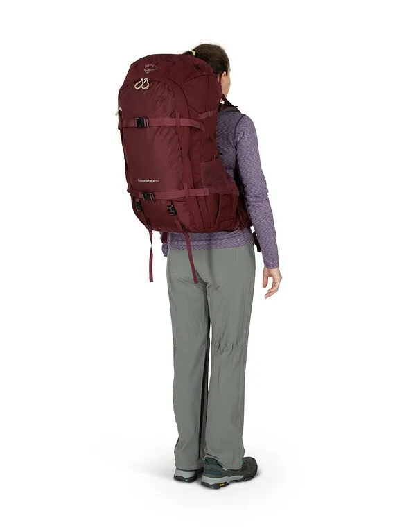 Osprey Womens Fairview Trek Pack 50 - Versatile and Lightweight Hiking Backpack for Travel and Adventure