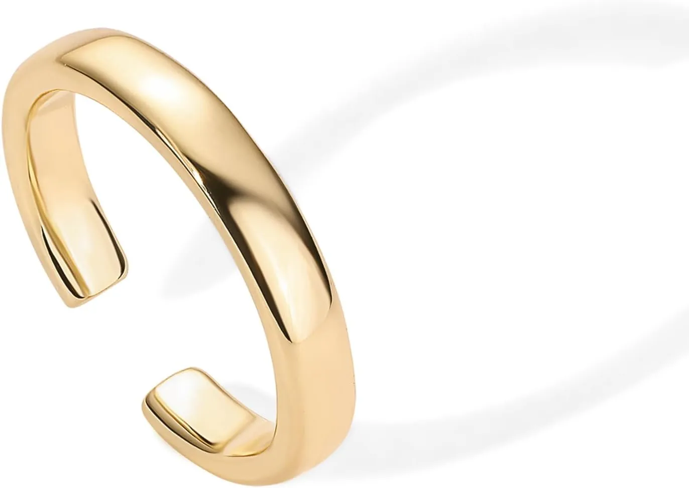 PAVOI 18K Gold Plated Adjustable Toe Rings for Women | Trendy Criss-Cross and Classic Band Toe Ring