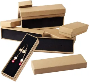 PH PandaHall 20 Pack Jewelry Gift Boxes, Necklace Bracelet Box Rectangle Packing Boxes with Sponge for Selling Pen Jewelry Birthday Valentine Wedding Engagement Mother's Day 1.6x5.2x1